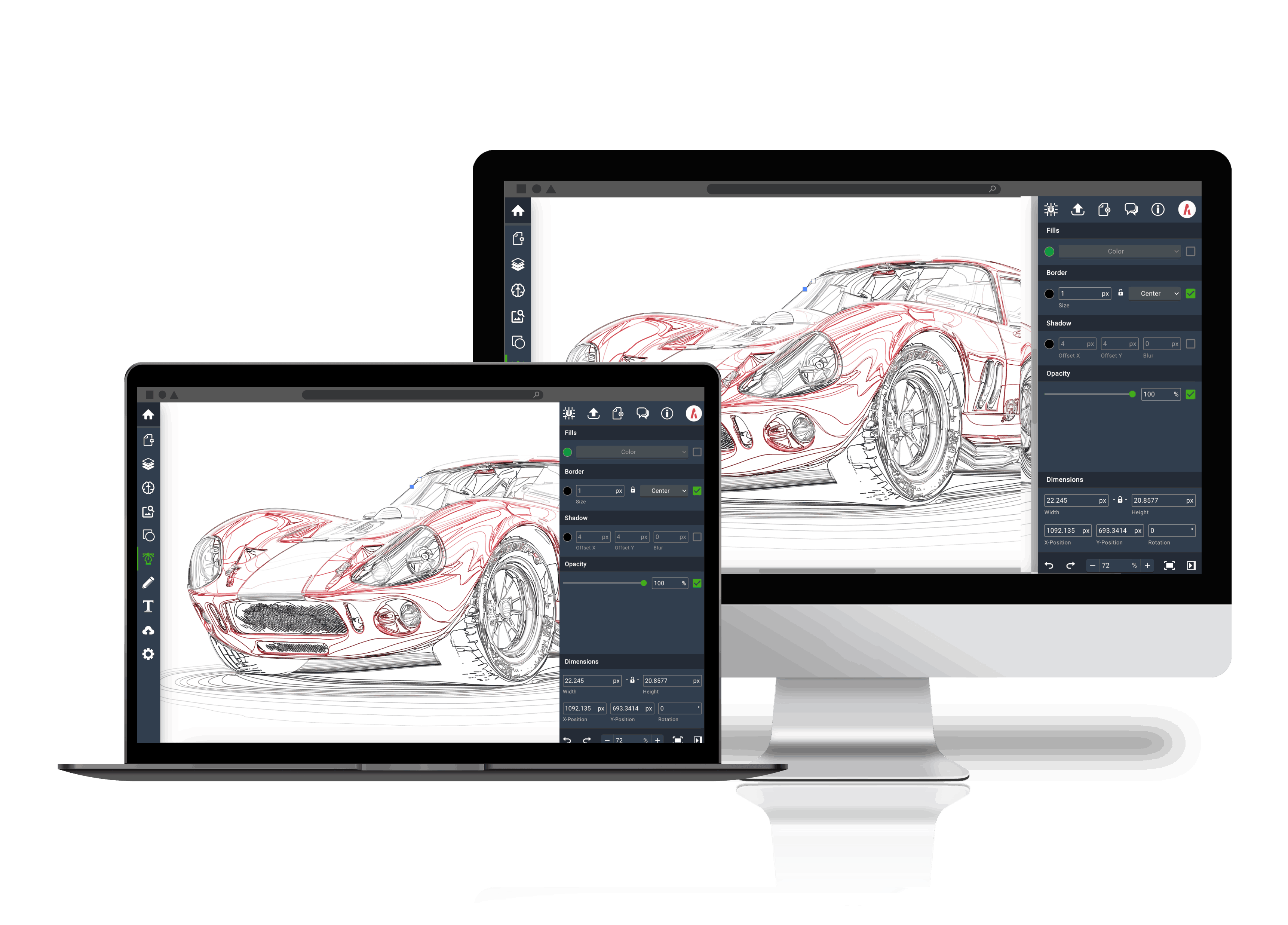 Cross-platform sync for seamless design access on any device.